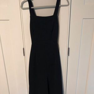 Open back black dress